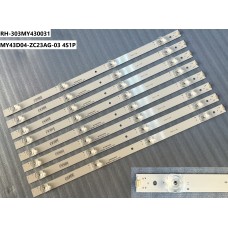 SUNNY SN043LD17AT013-S2F Led bar, SUNNY SN043LD17AT013 Panel ledleri, MY43D04-ZC23AG-03